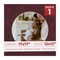 Dark Red Suede Mat Board for 17x17 Frames - Circle Opening for 12x12 Photos